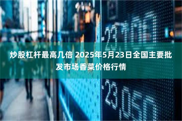 炒股杠杆最高几倍 2025年5月23日全国主要批发市场香菜价格行情