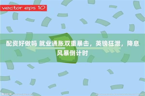 配资好做吗 就业通胀双重暴击，英镑狂泄，降息风暴倒计时